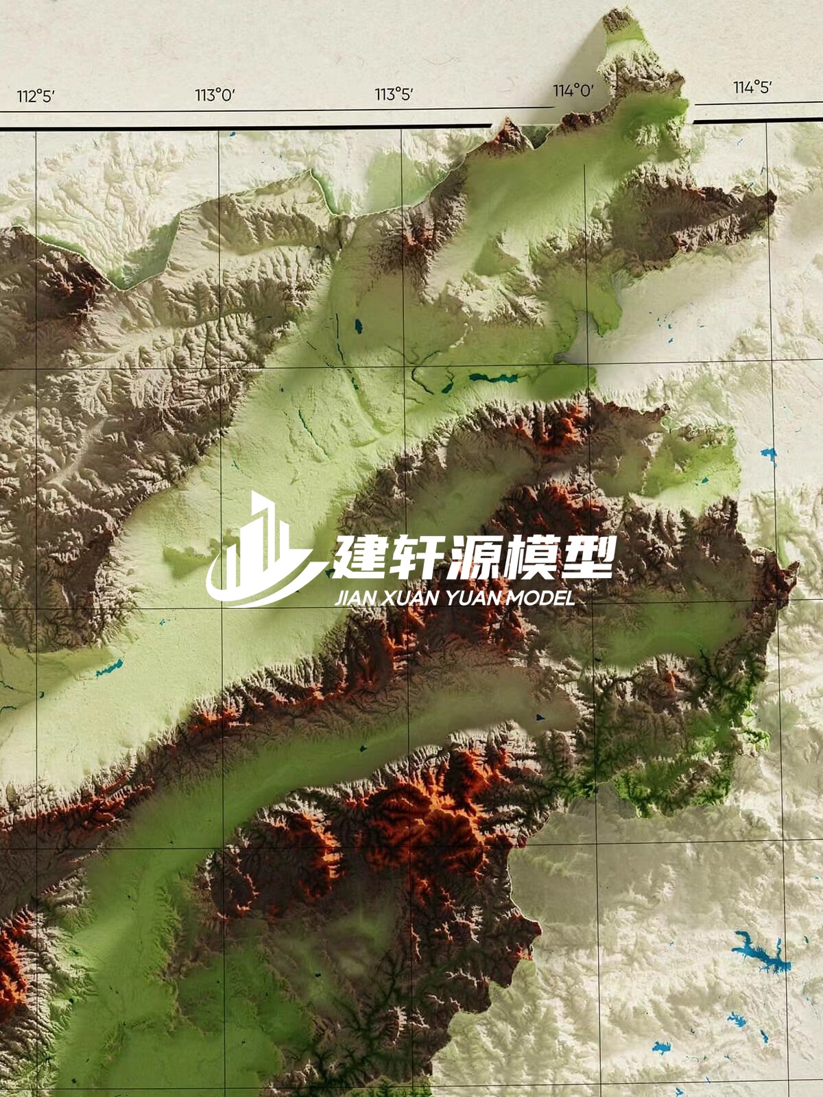 云霄地形模型制作